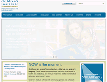 Tablet Screenshot of childrensinstitute.net